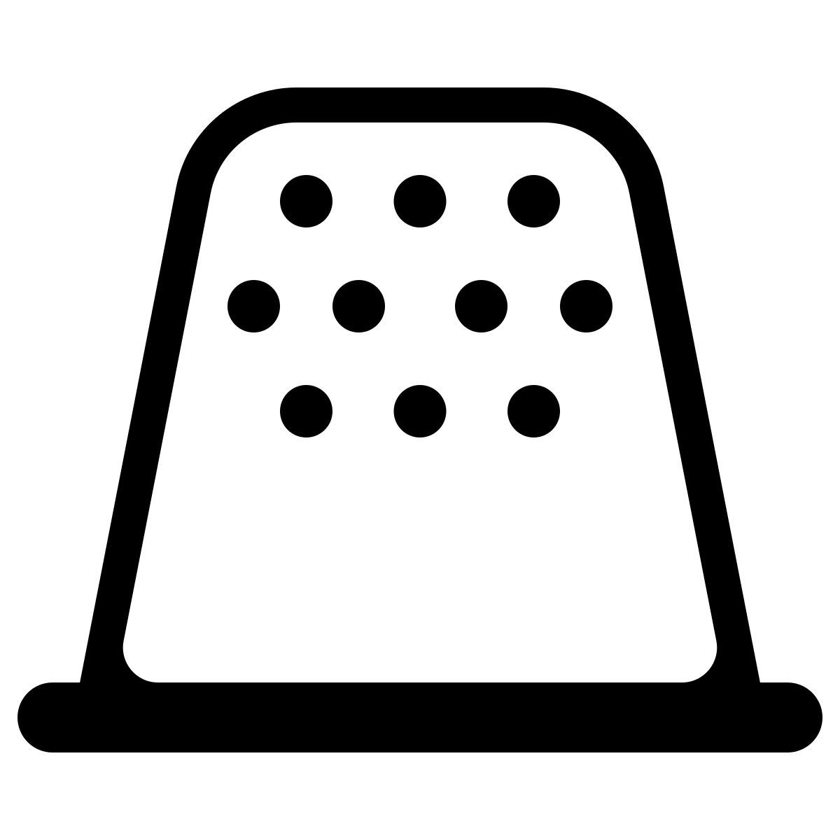 parakeet partial filled style thimble icon