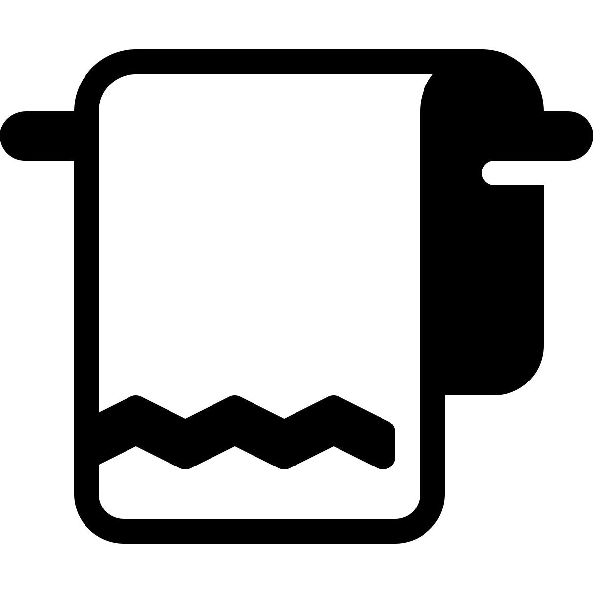 parakeet partial filled style towel icon