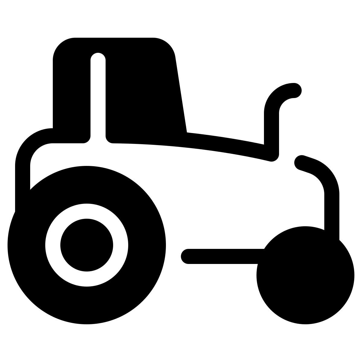 parakeet partial filled style tractor icon
