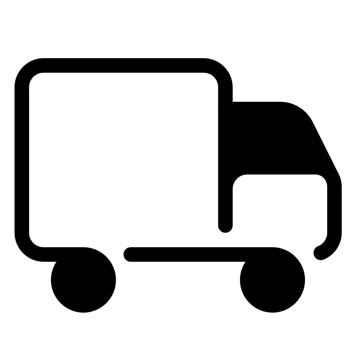 parakeet partial filled style caminhão icon