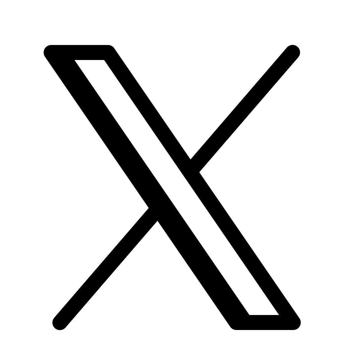 parakeet partial filled style 트위터x icon