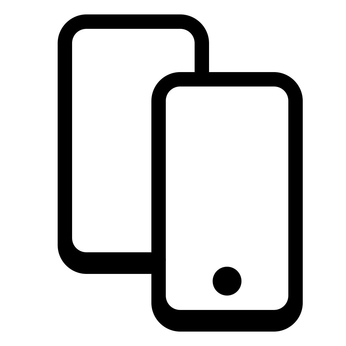 parakeet partial filled style zwei smartphones icon