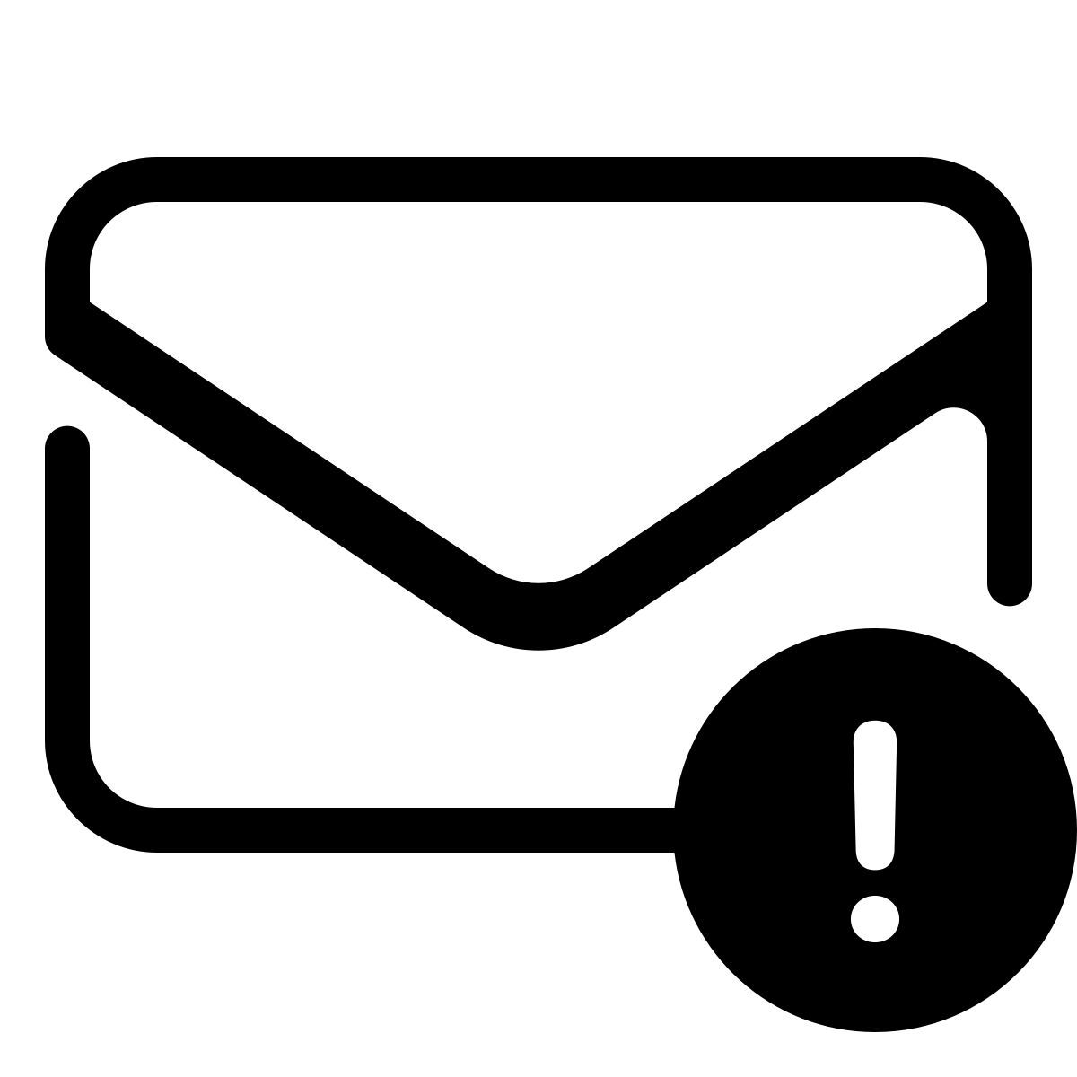 parakeet partial filled style urgent message icon