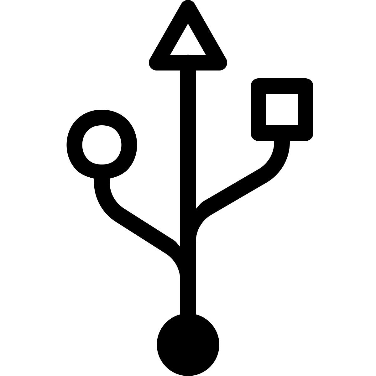 parakeet partial filled style usb connector icon