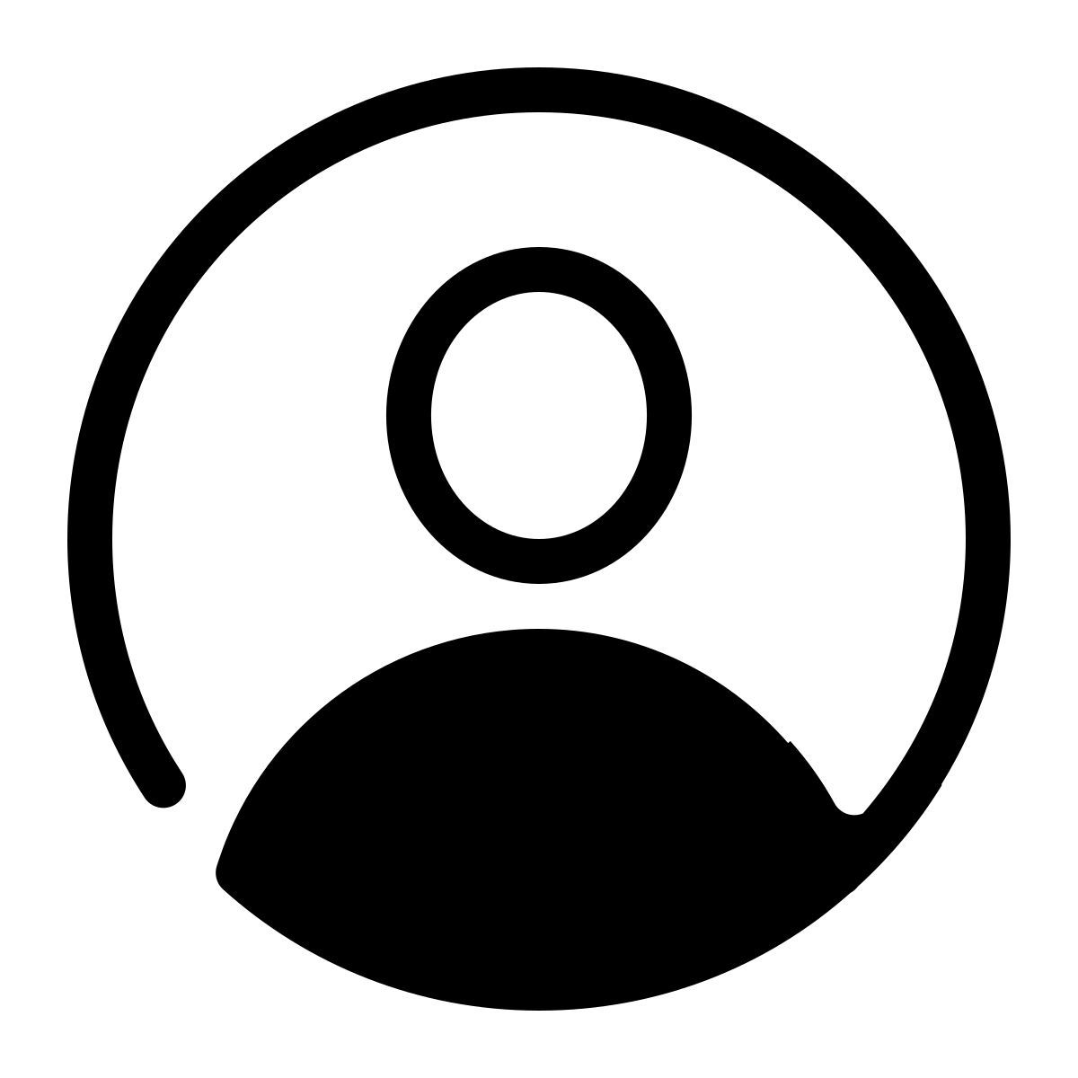 parakeet partial filled style 男性ユーザ icon