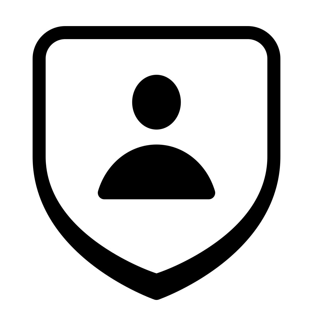 parakeet partial filled style user shield icon