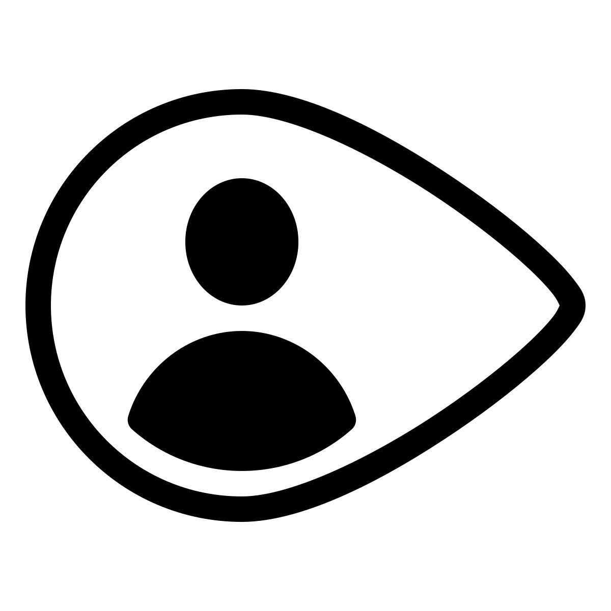 parakeet partial filled style 사용자 이름 icon