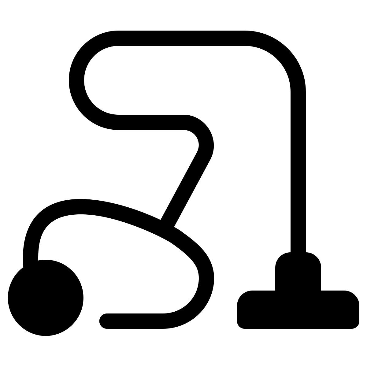 parakeet partial filled style vacuum cleaner icon