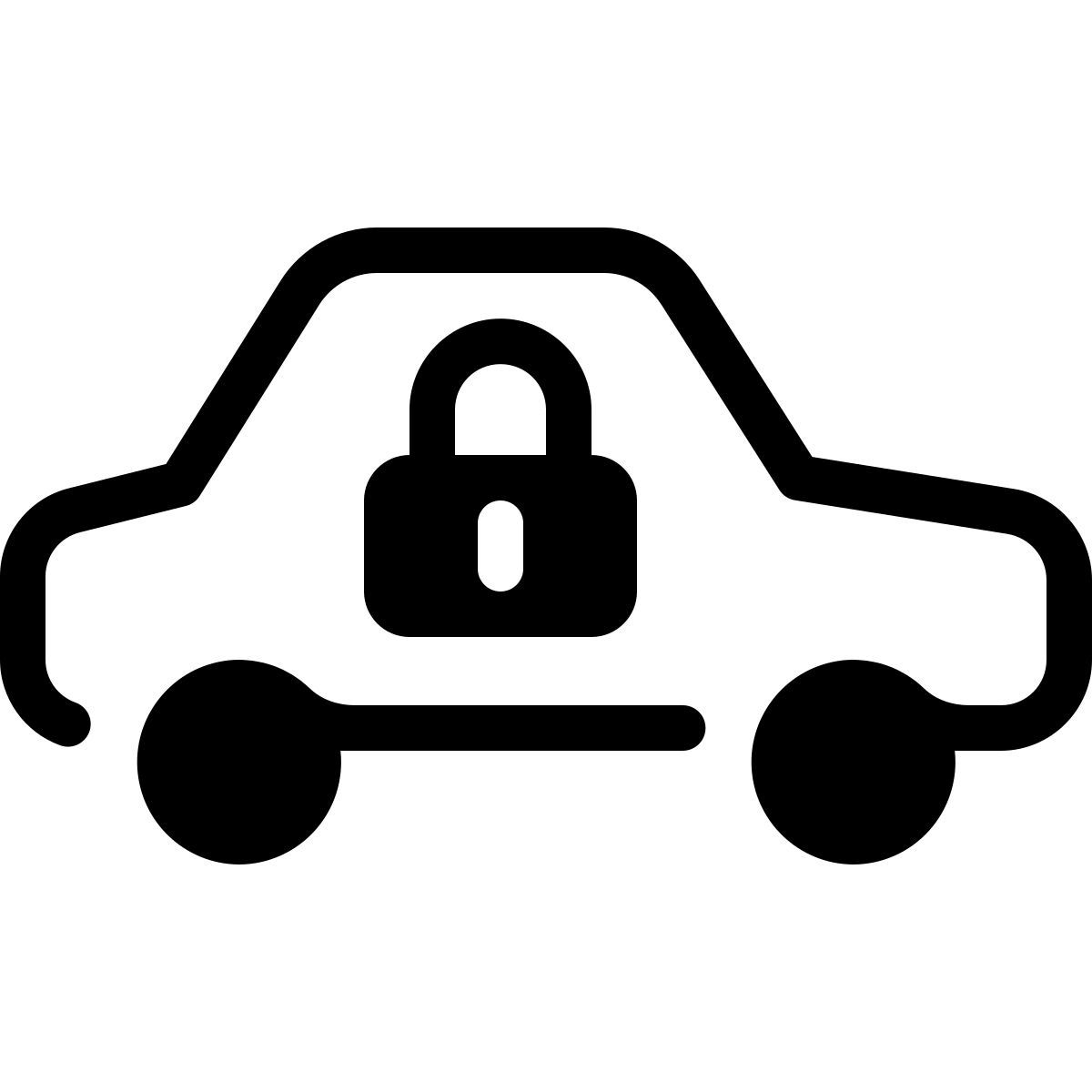 parakeet partial filled style 自動車セキュリティ icon