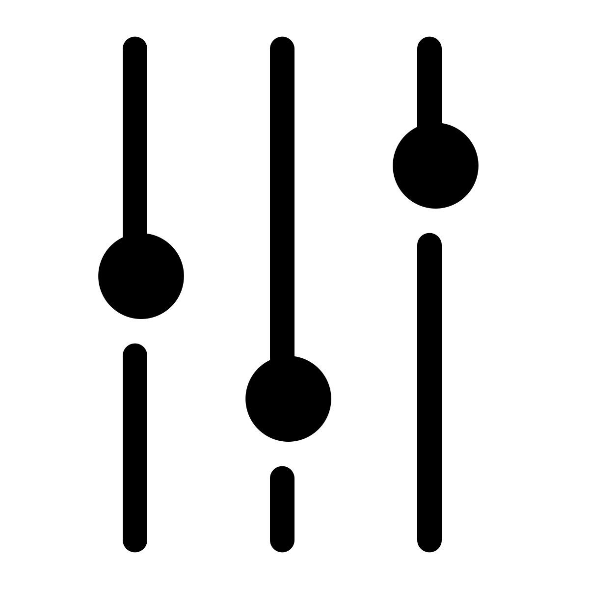 parakeet partial filled style adjust icon