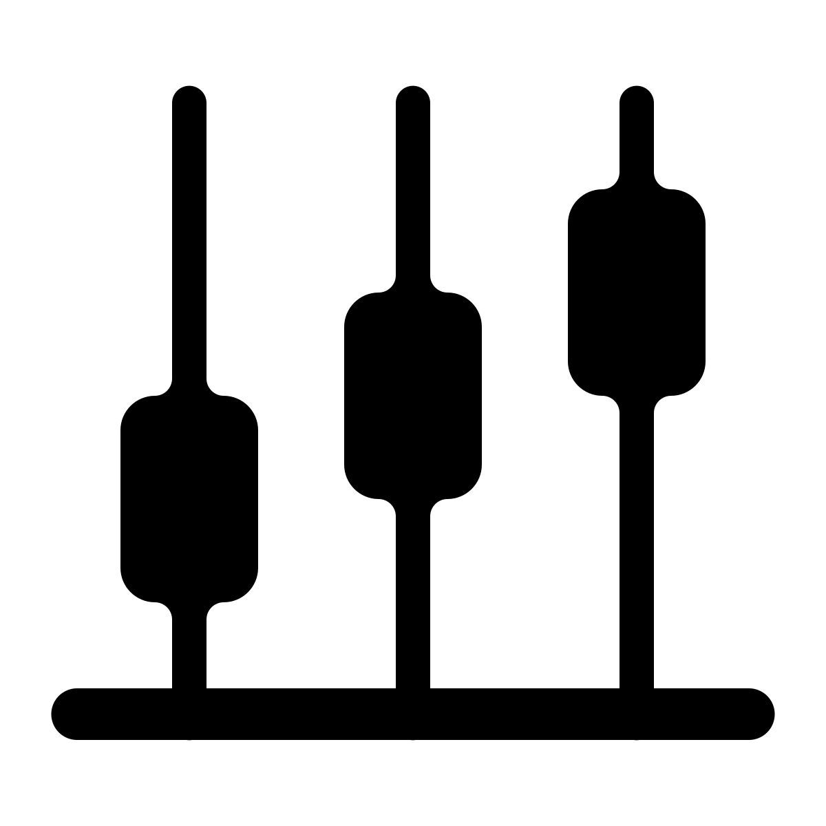 parakeet partial filled style vertical timeline icon