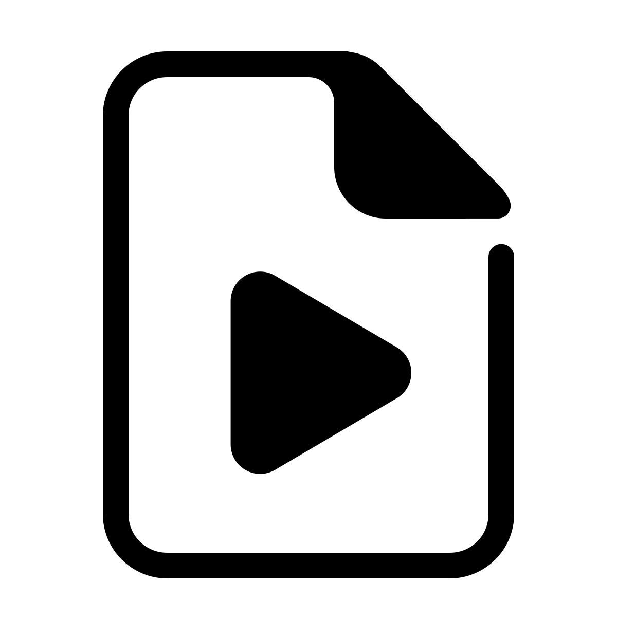 parakeet partial filled style file video icon