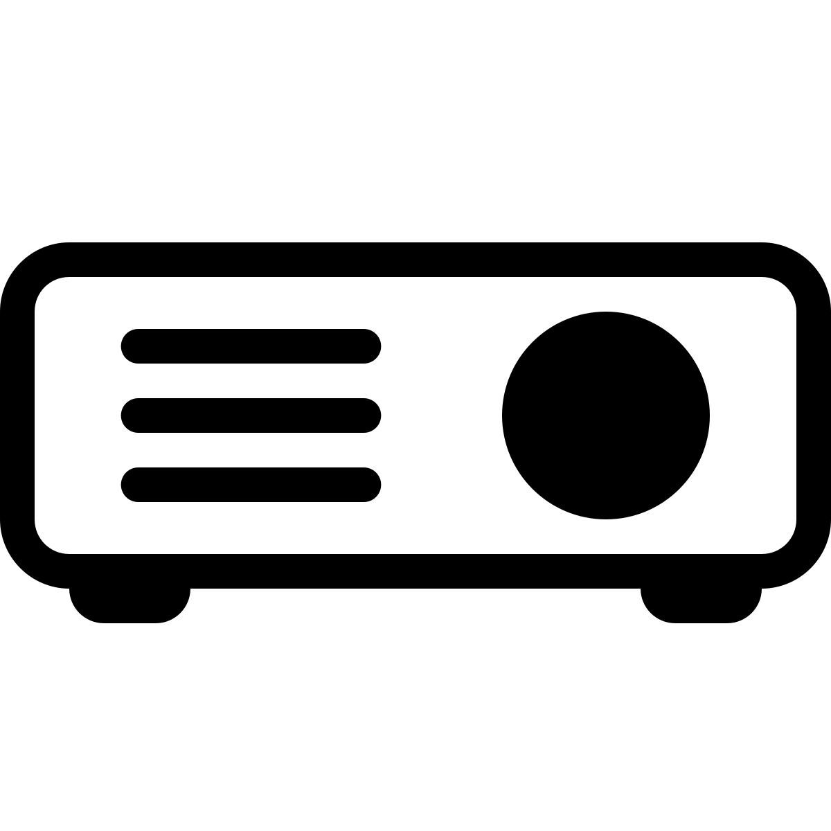 parakeet partial filled style projector icon