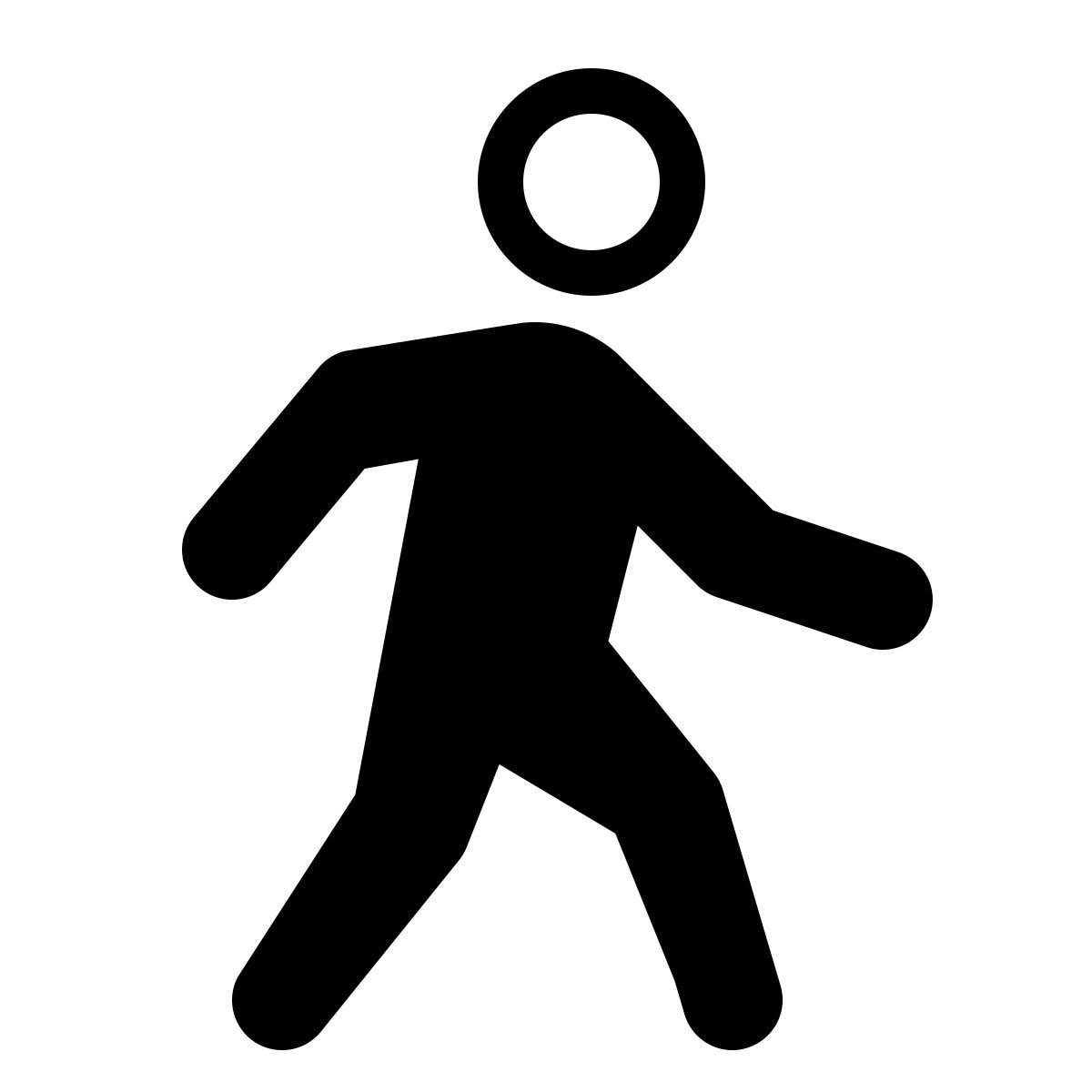 parakeet partial filled style walking icon
