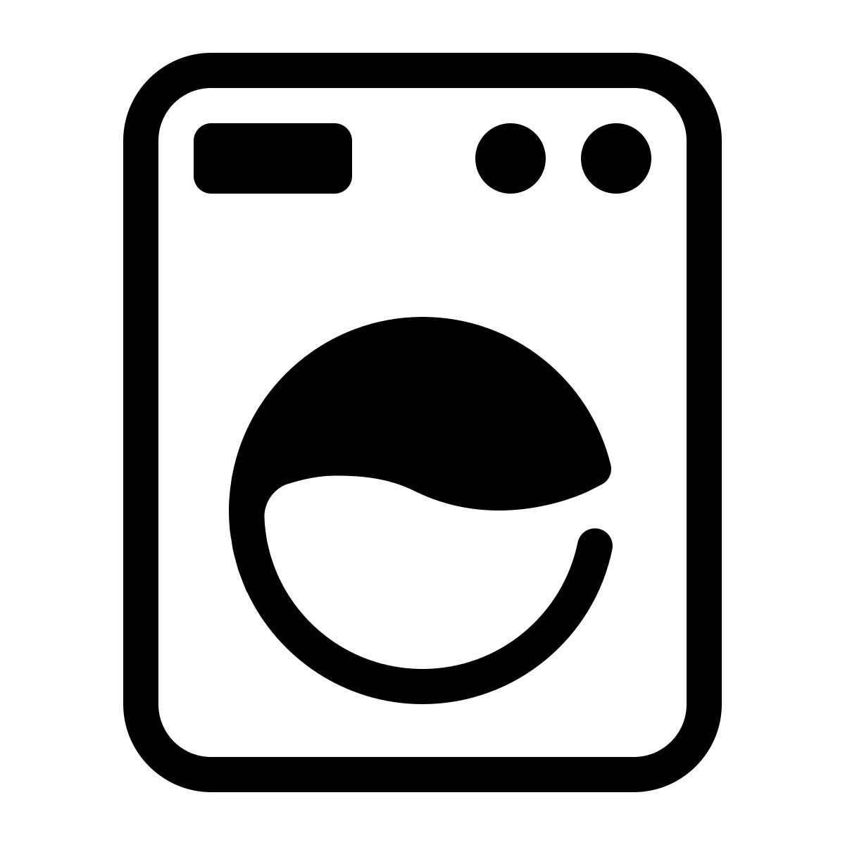 parakeet partial filled style 세탁기 icon