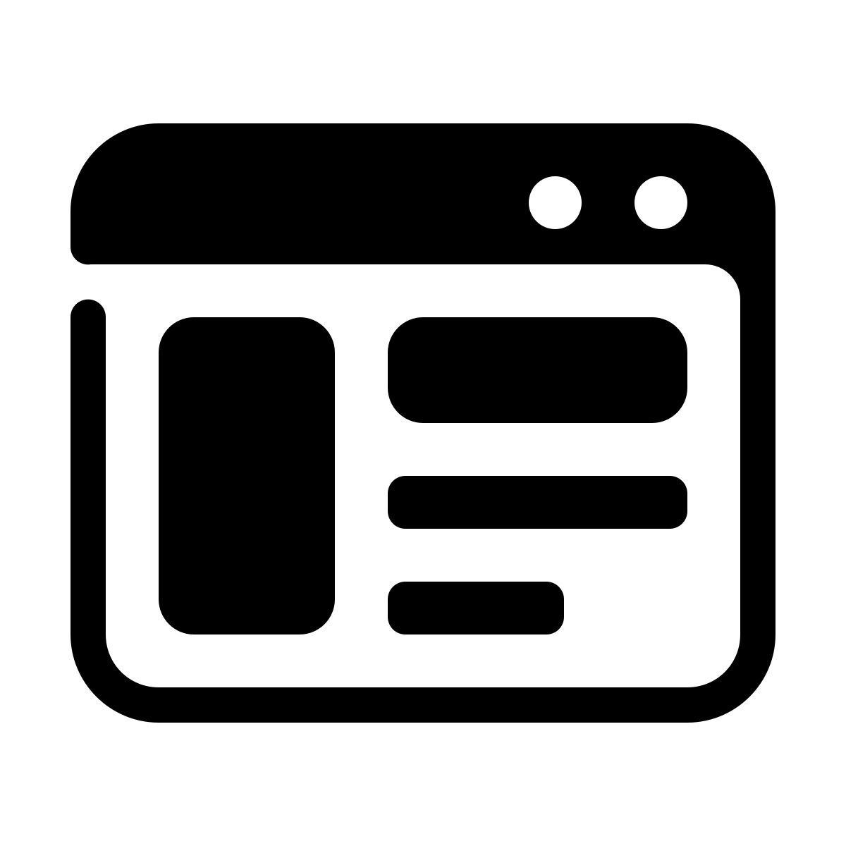 parakeet partial filled style web icon