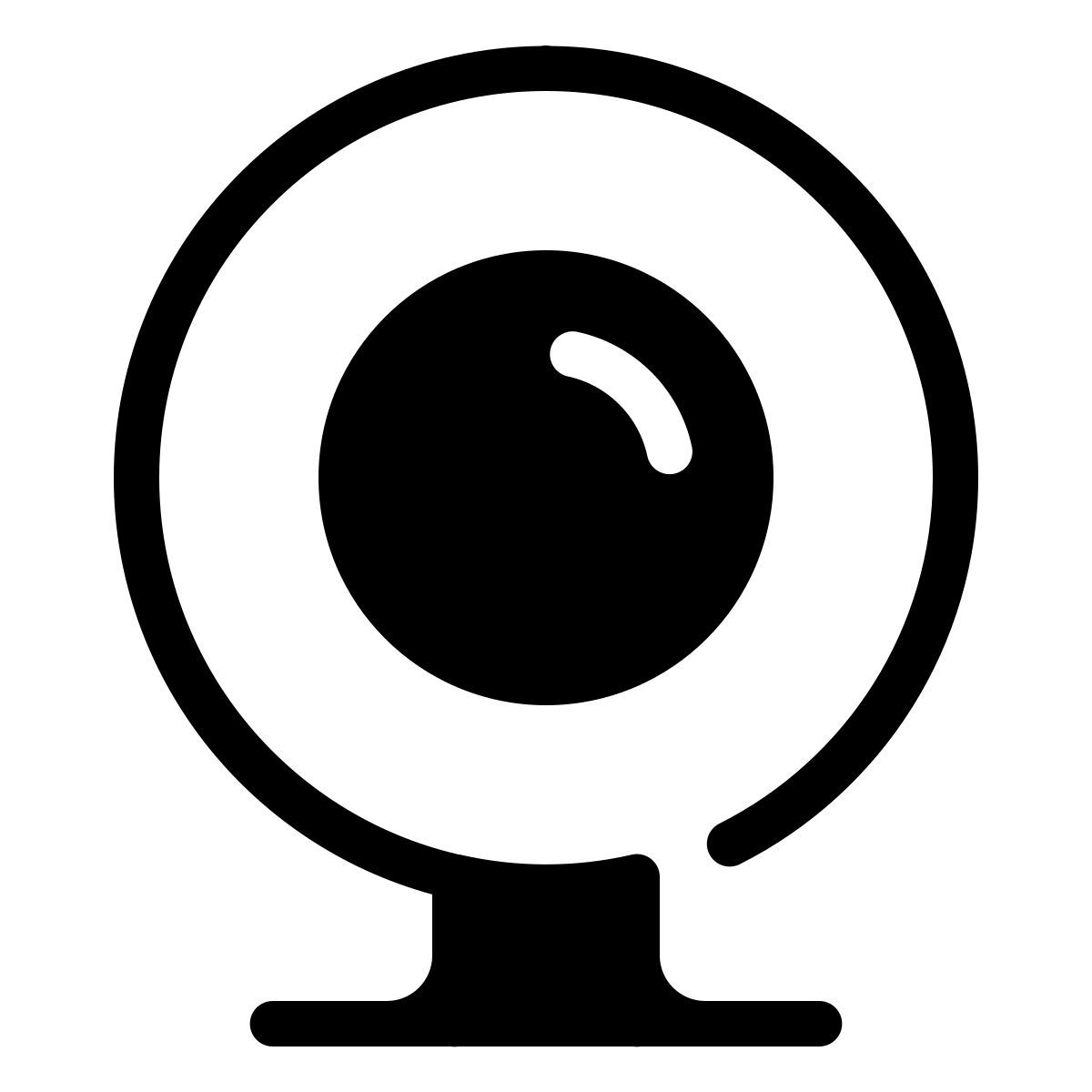 parakeet partial filled style cámara web icon