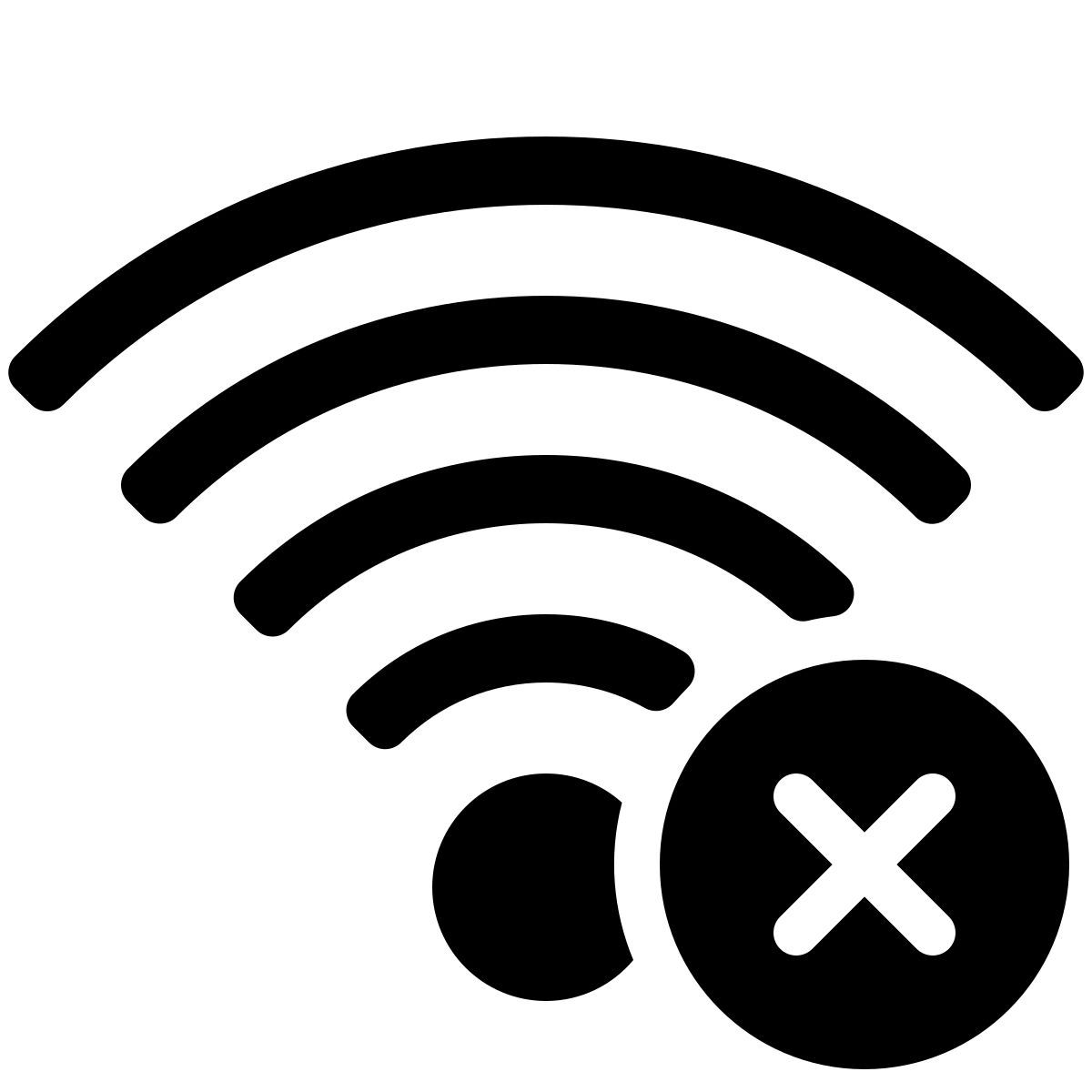 parakeet partial filled style wi fi disconnected icon