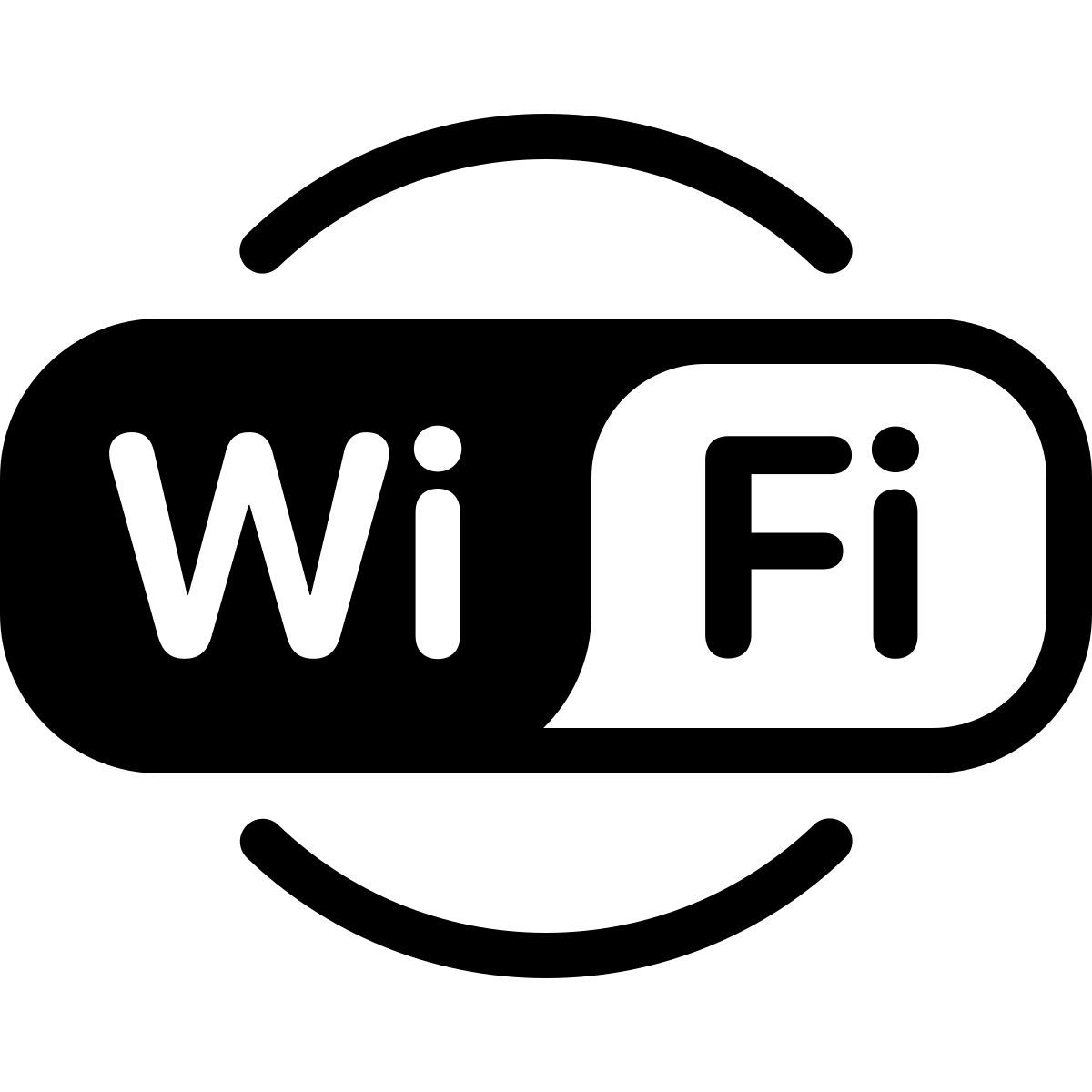 parakeet partial filled style logo wi fi icon