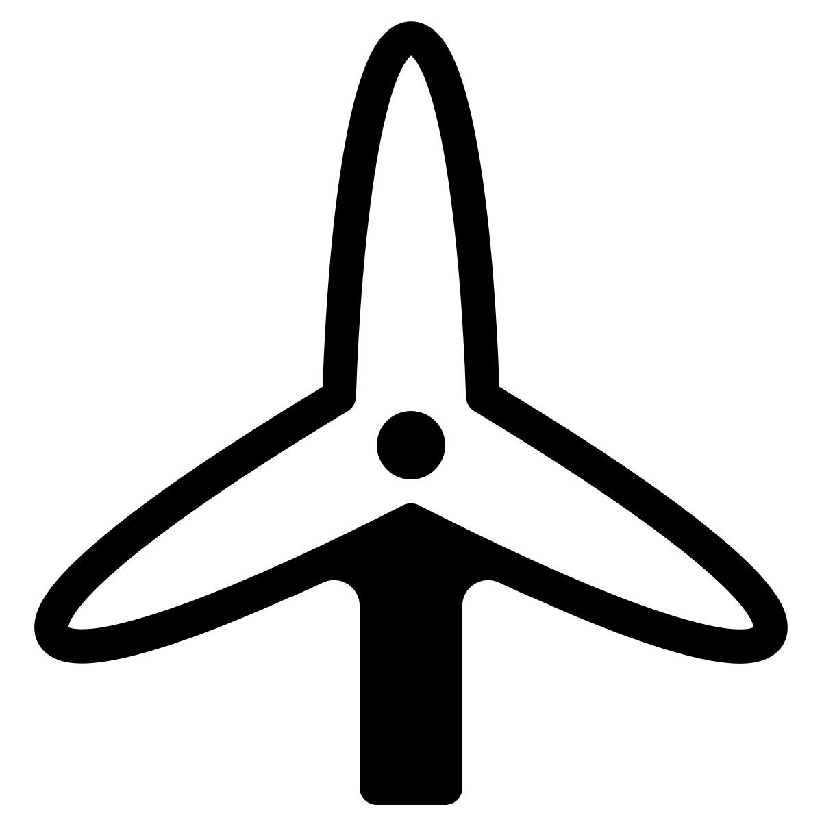 parakeet partial filled style windrad icon