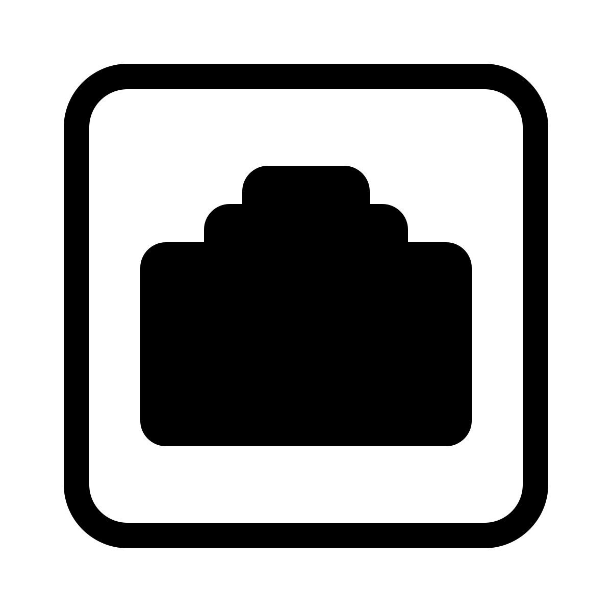 parakeet partial filled style rete cablata icon