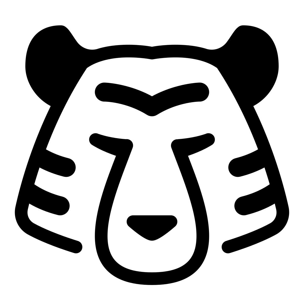 parakeet partial filled style 寅年 icon