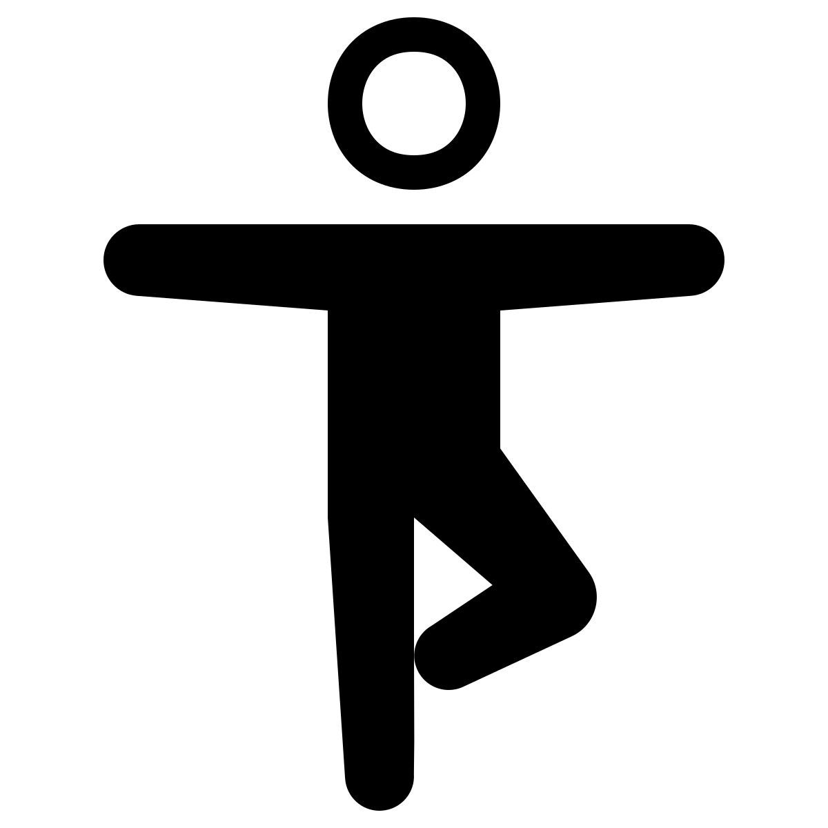 parakeet partial filled style yoga icon