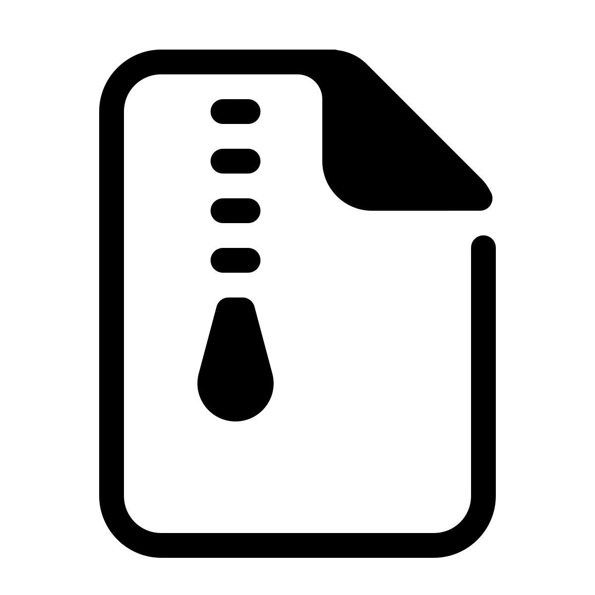 parakeet partial filled style zip icon