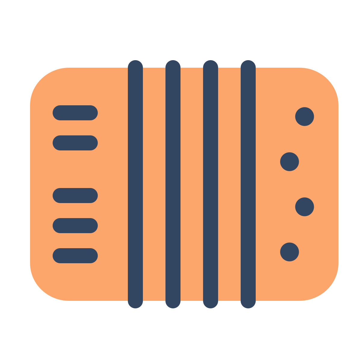 parakeet color style accordion icon