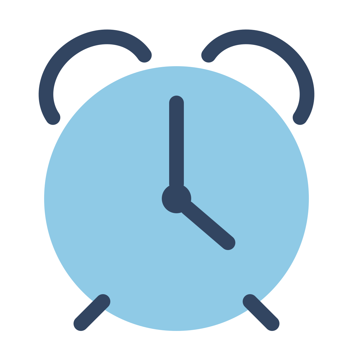 parakeet color style alarm clock icon