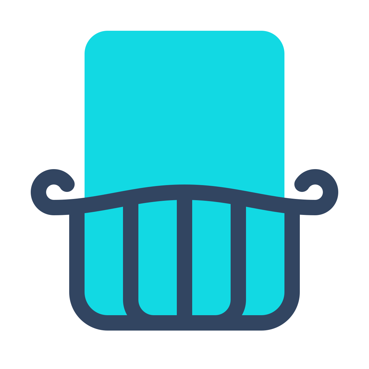 parakeet color style balcony icon