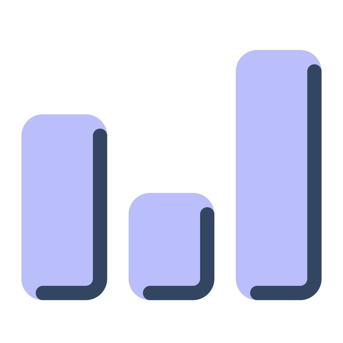 parakeet color style bar chart icon