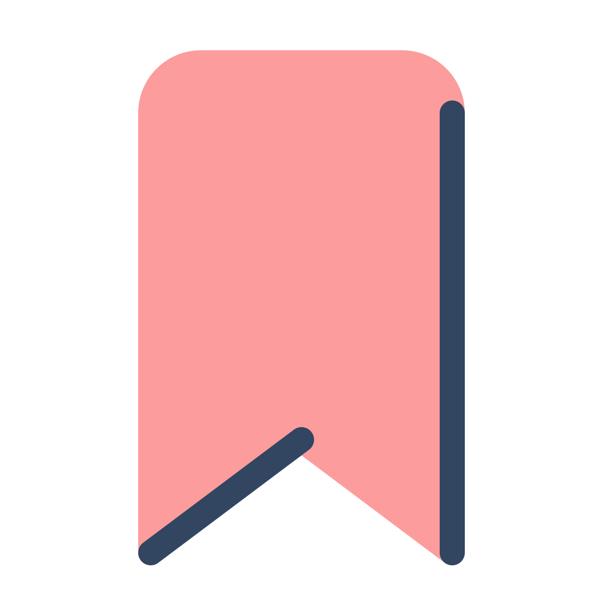 parakeet color style bookmark ribbon icon
