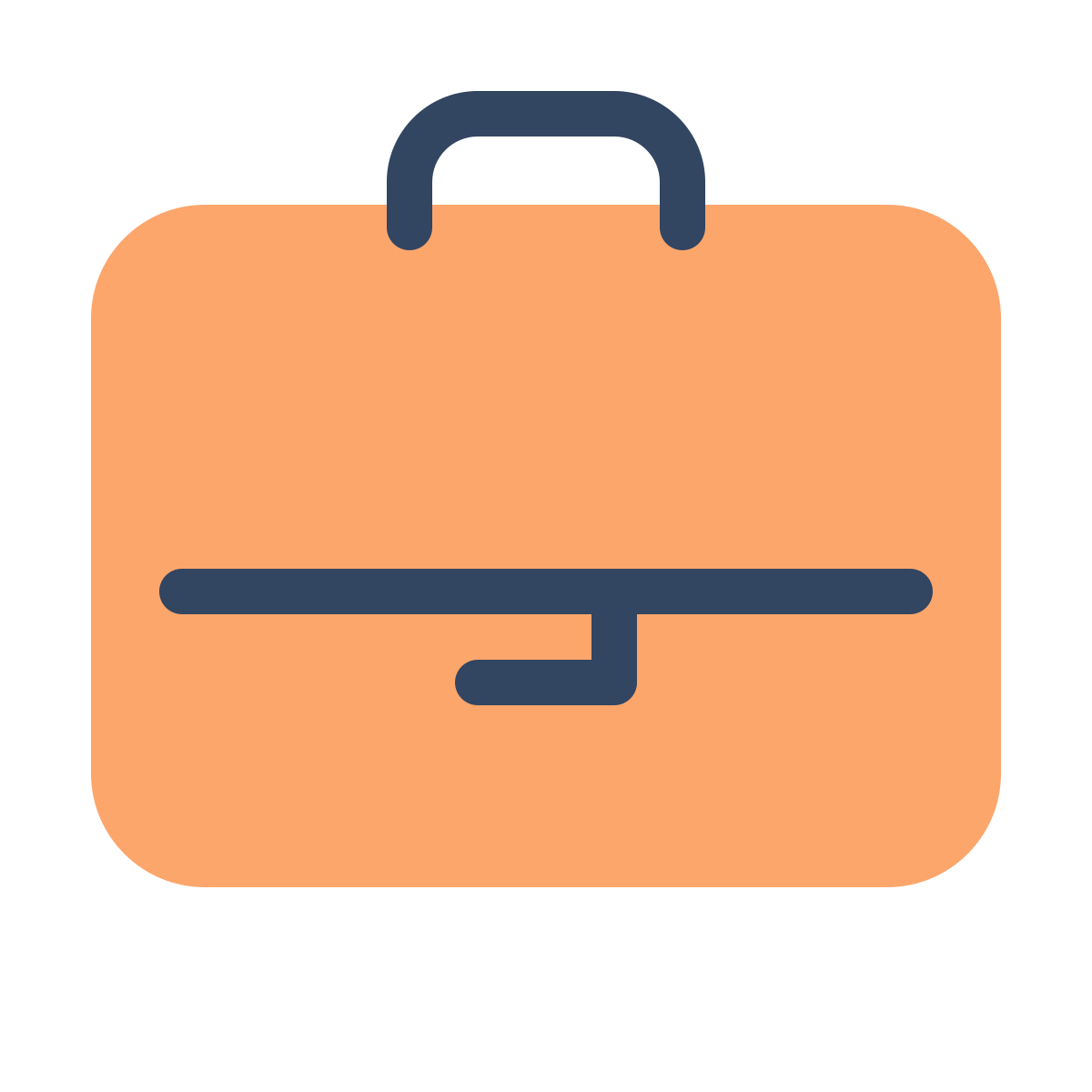 parakeet color style briefcase icon