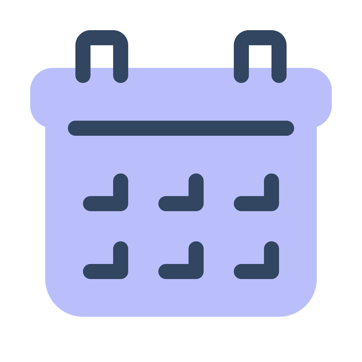 parakeet color style calendar icon