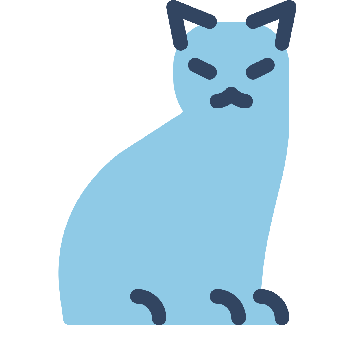 parakeet color style cat icon