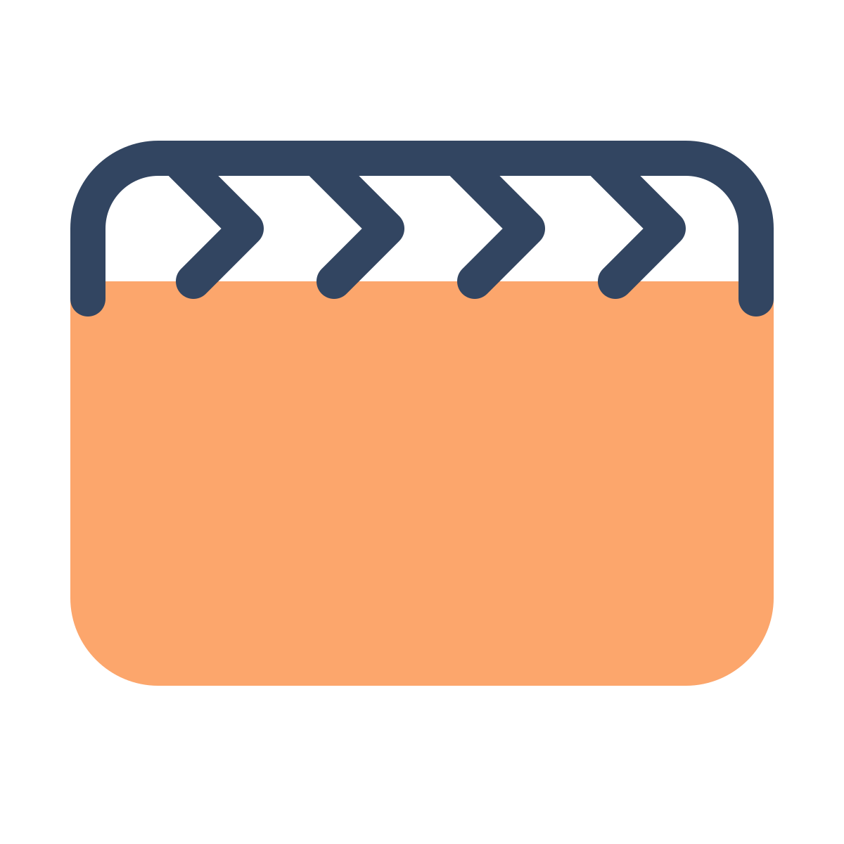 parakeet color style clapperboard icon