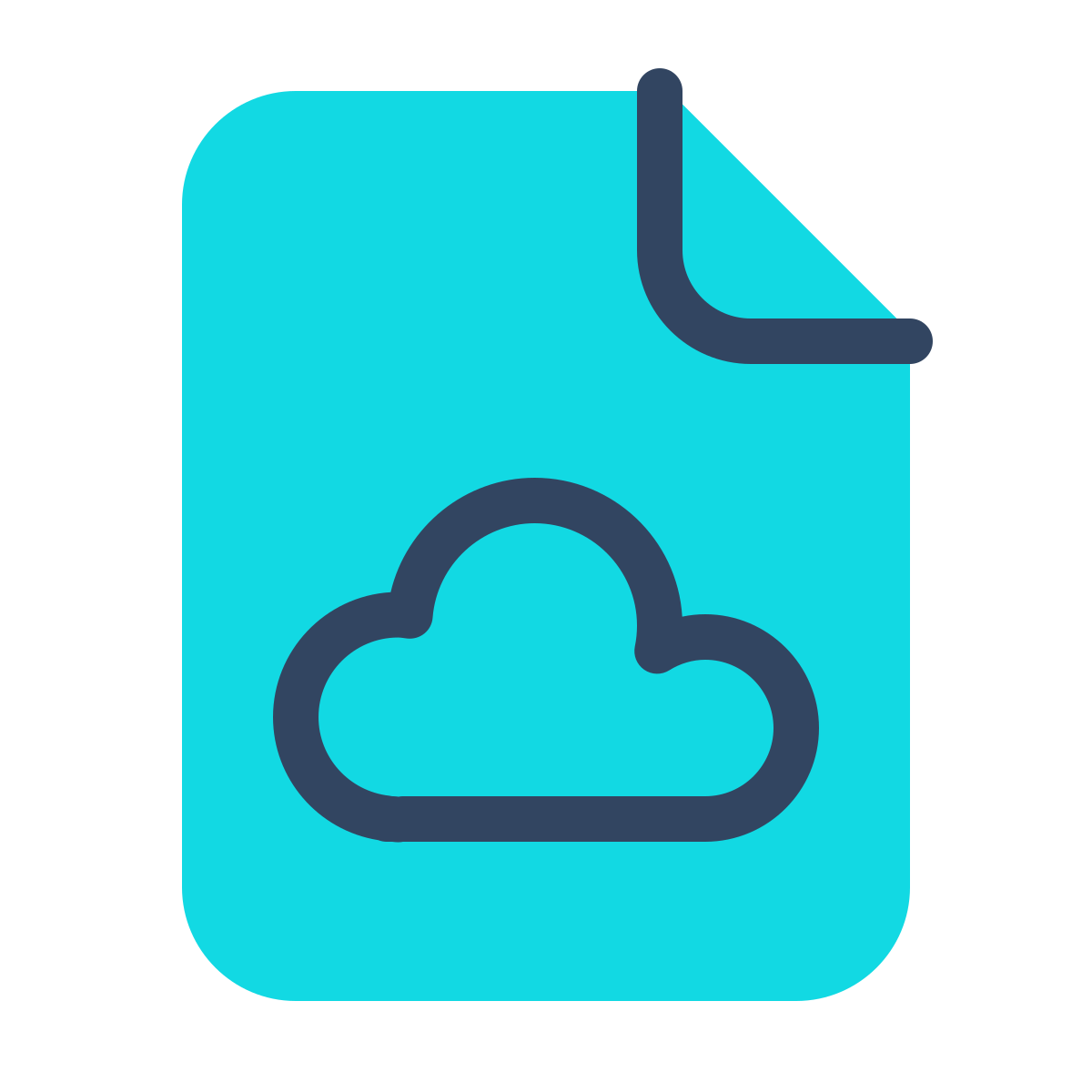 parakeet color style cloud file icon