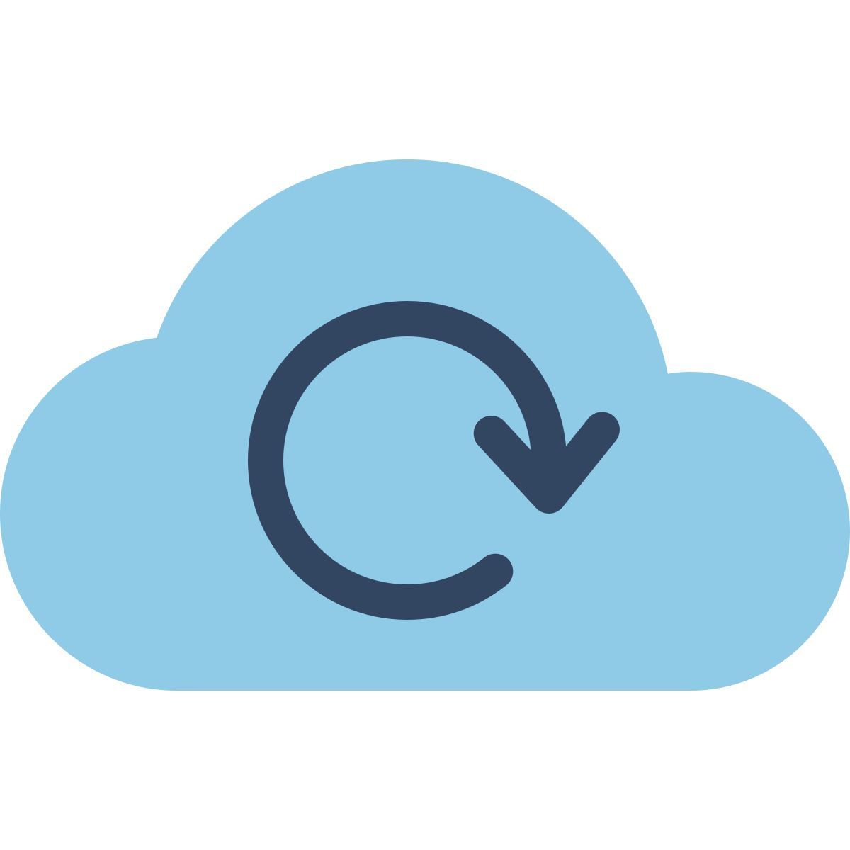 parakeet color style cloud refresh icon