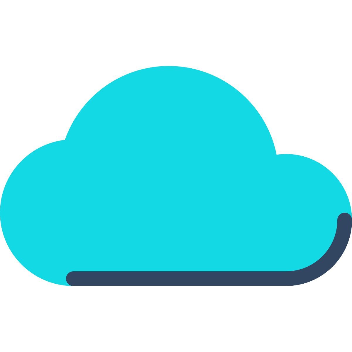 parakeet color style cloud icon