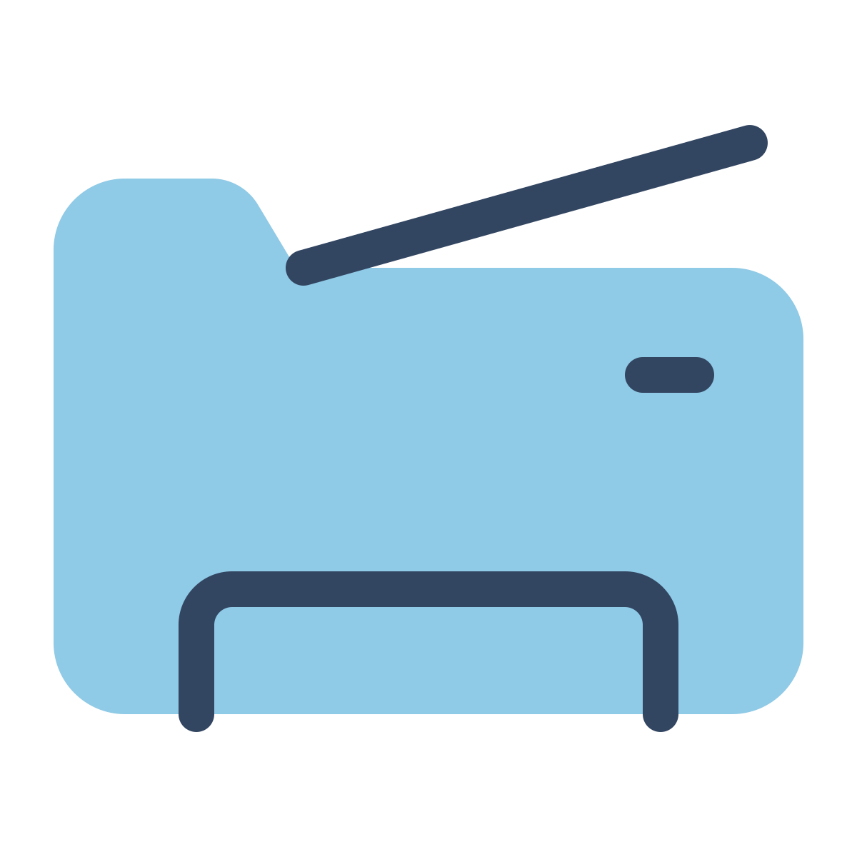 parakeet color style copy machine icon