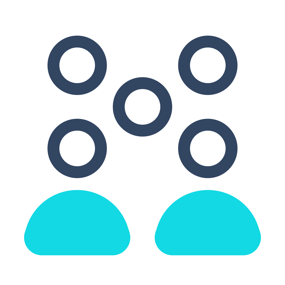 parakeet color style crowd icon