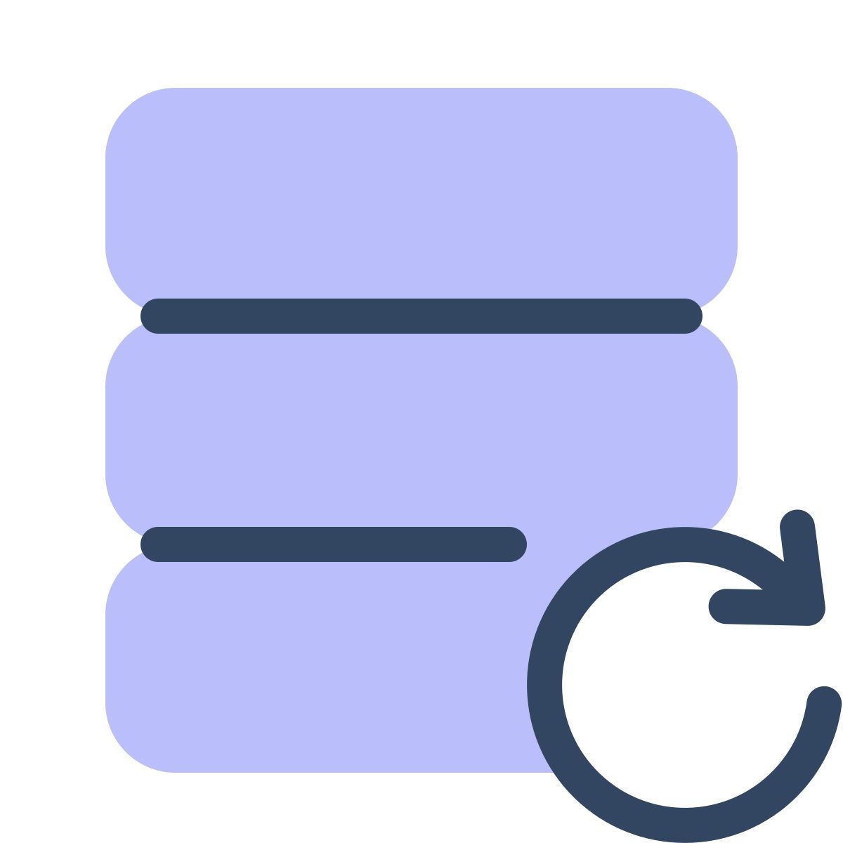 parakeet color style data backup icon