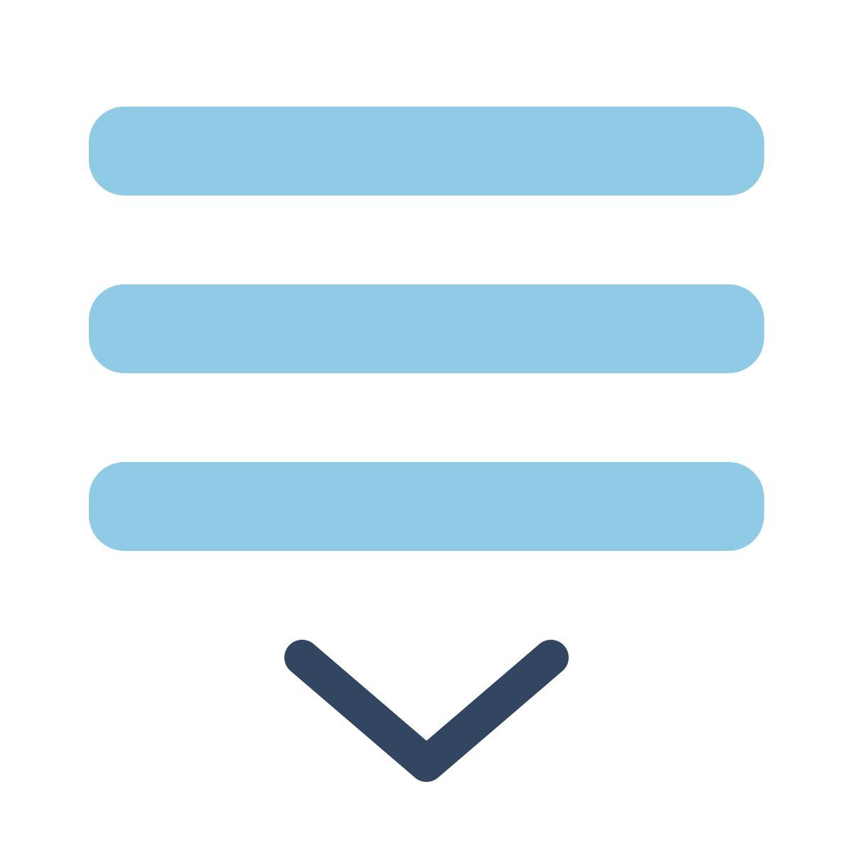 parakeet color style arrastrar lista hacia abajo icon