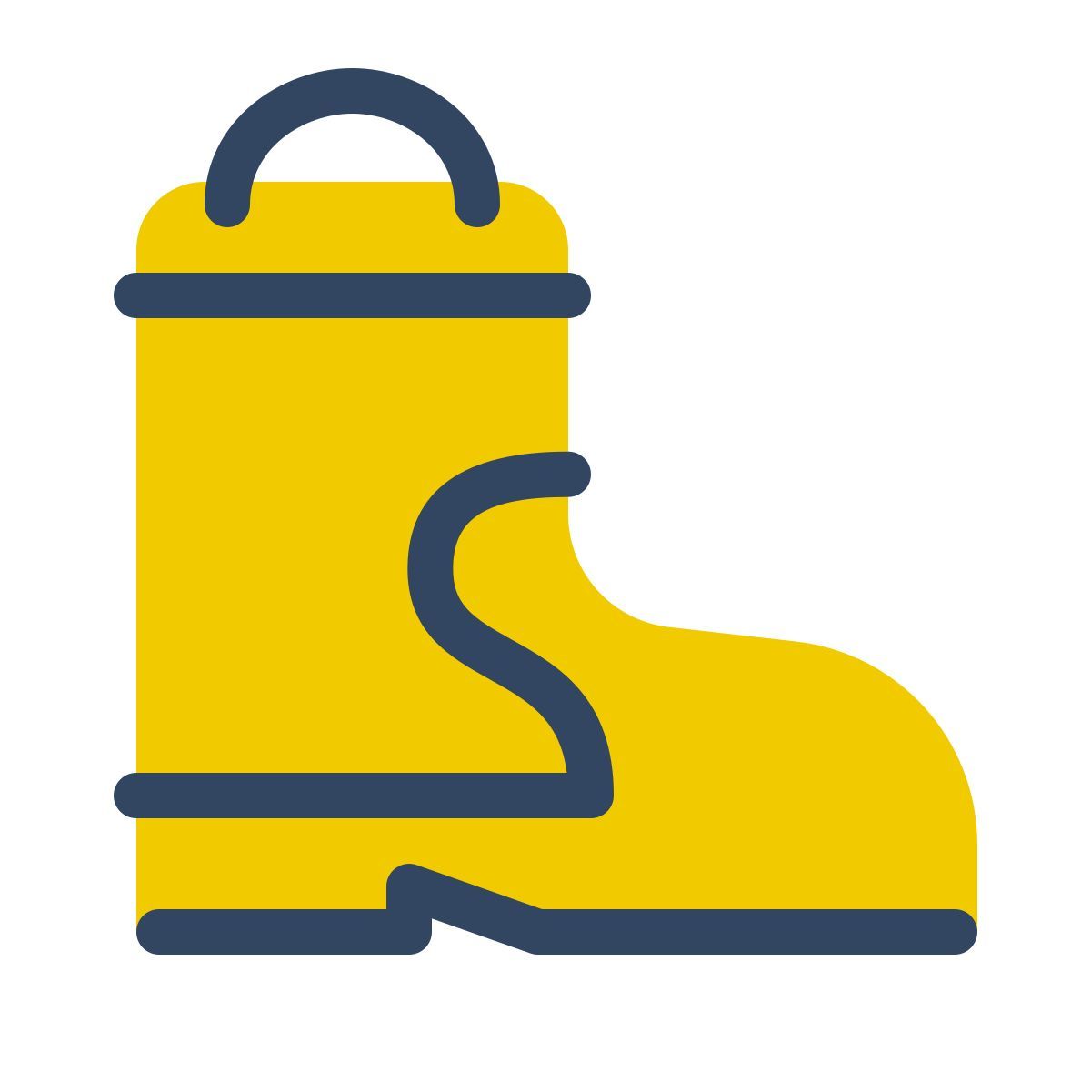 parakeet color style work boot icon