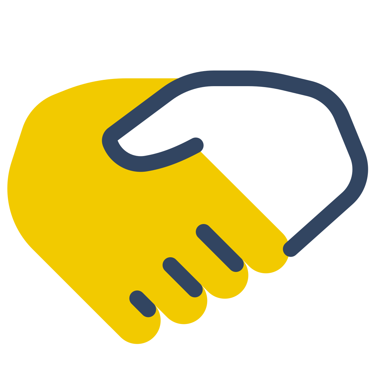 parakeet color style handshake icon