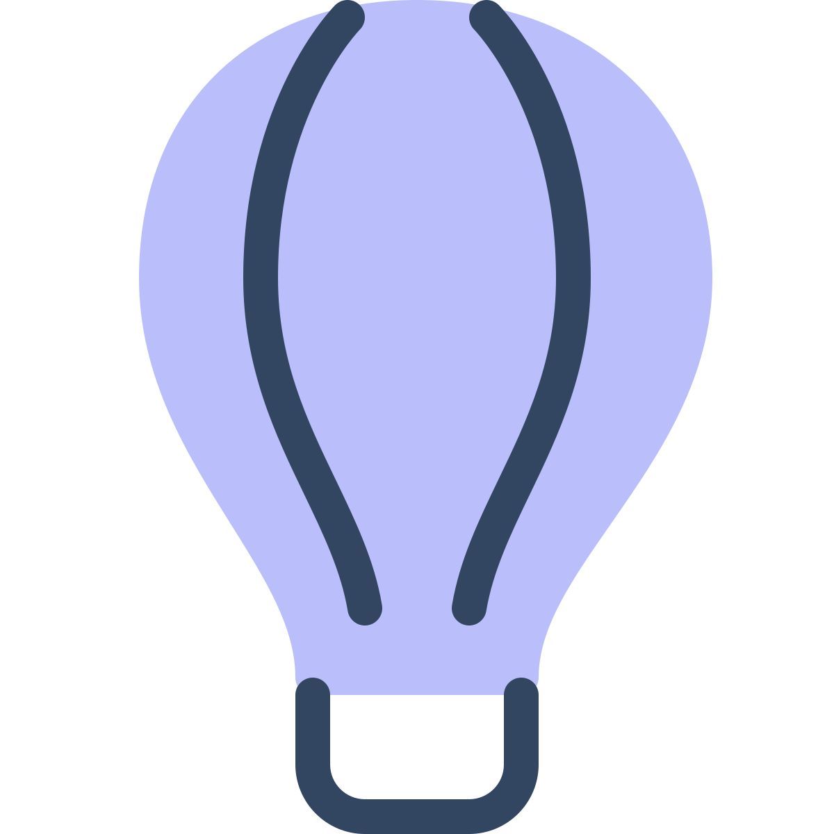 parakeet color style montgolfière icon