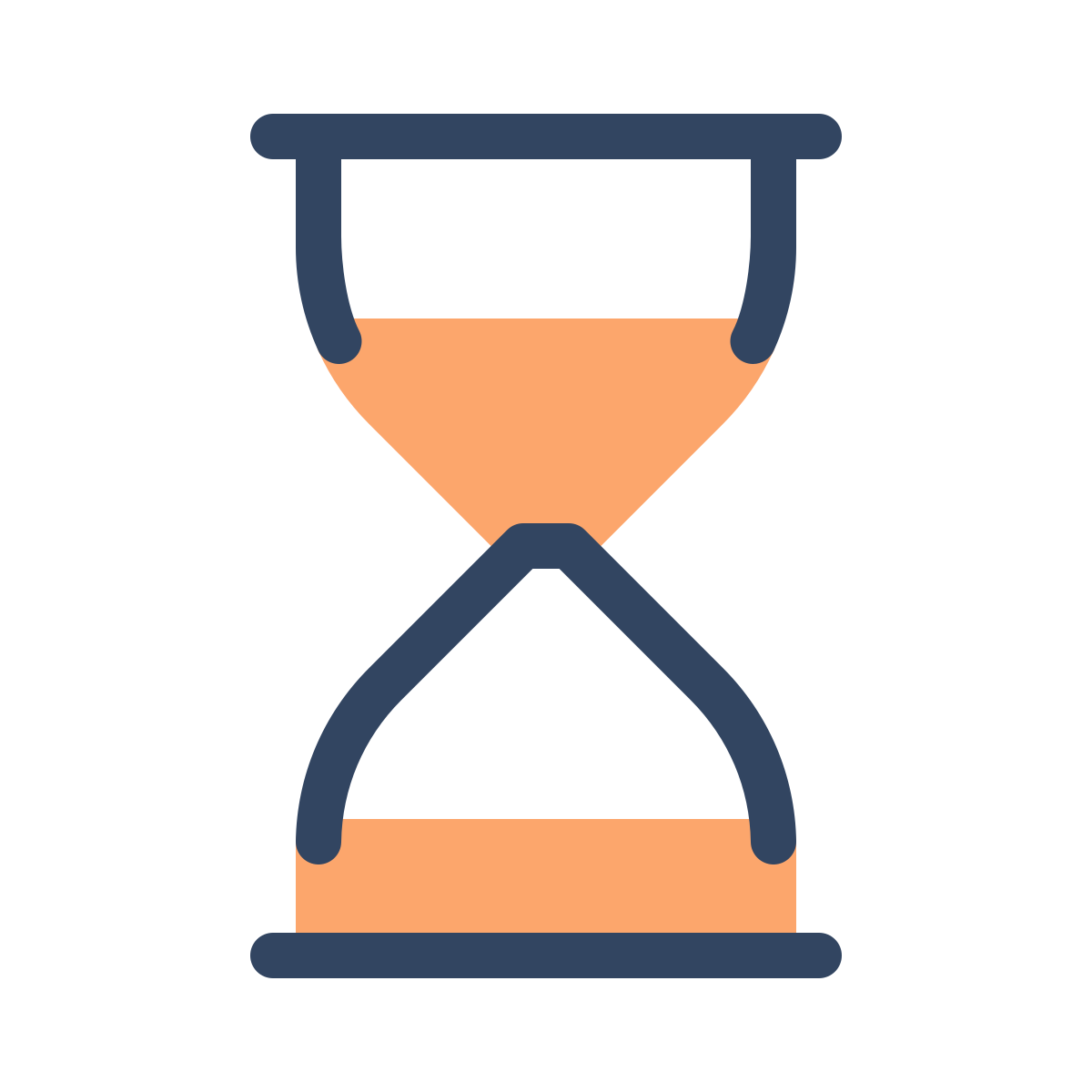 parakeet color style hourglass icon