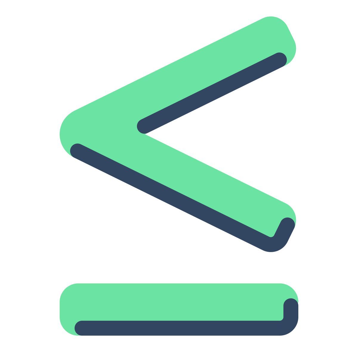 parakeet color style minore o uguale icon