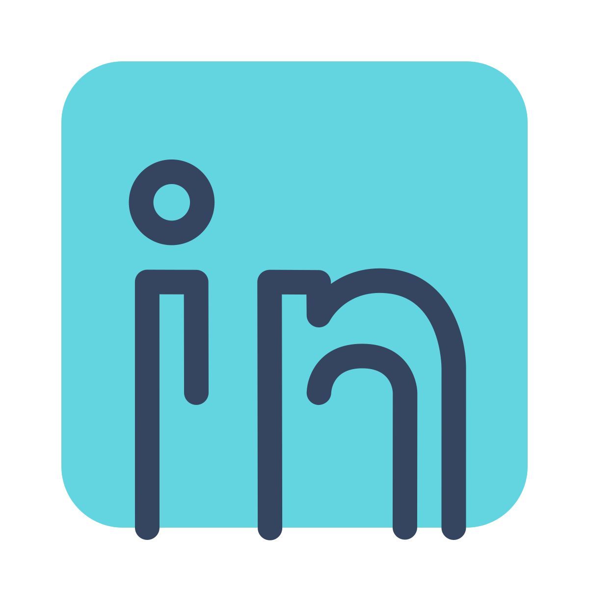 parakeet color style linkedin icon